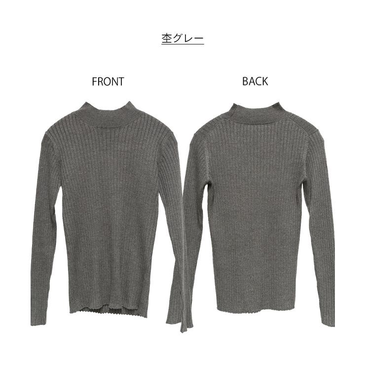 ハイネックリブニットトップス | atONE | 詳細画像48 