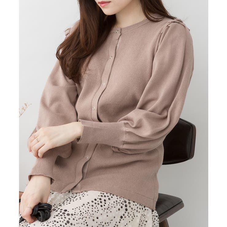 フリルスナップカーディガン | atONE | 詳細画像9 