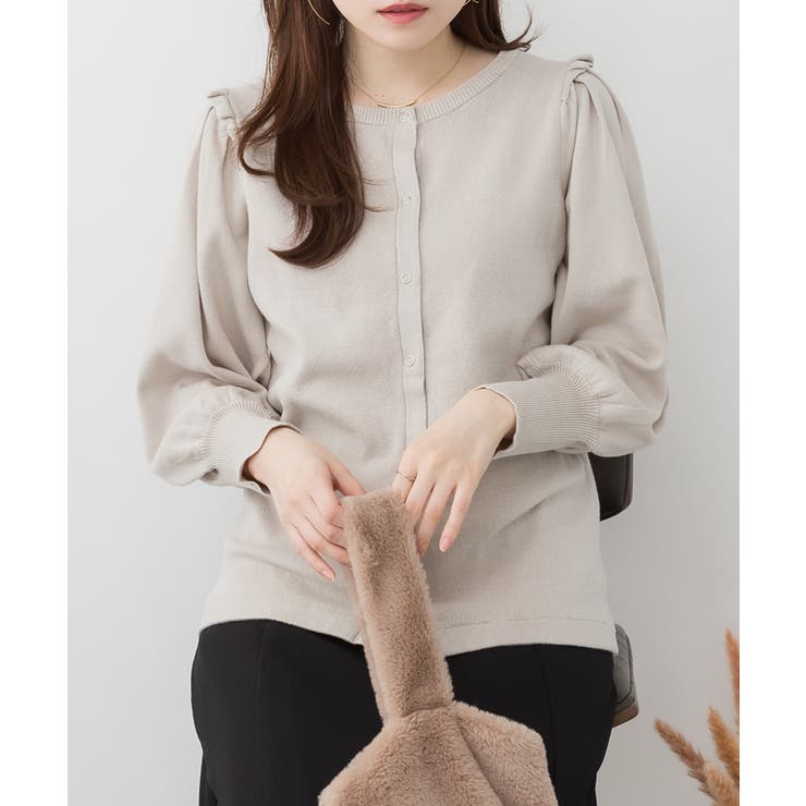 フリルスナップカーディガン | atONE | 詳細画像13 