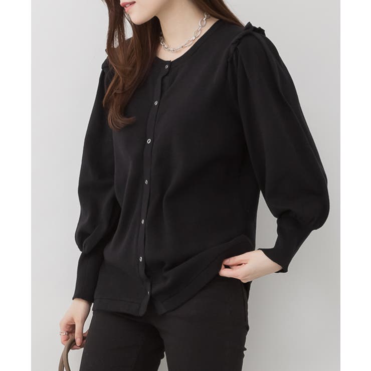 フリルスナップカーディガン | atONE | 詳細画像6 