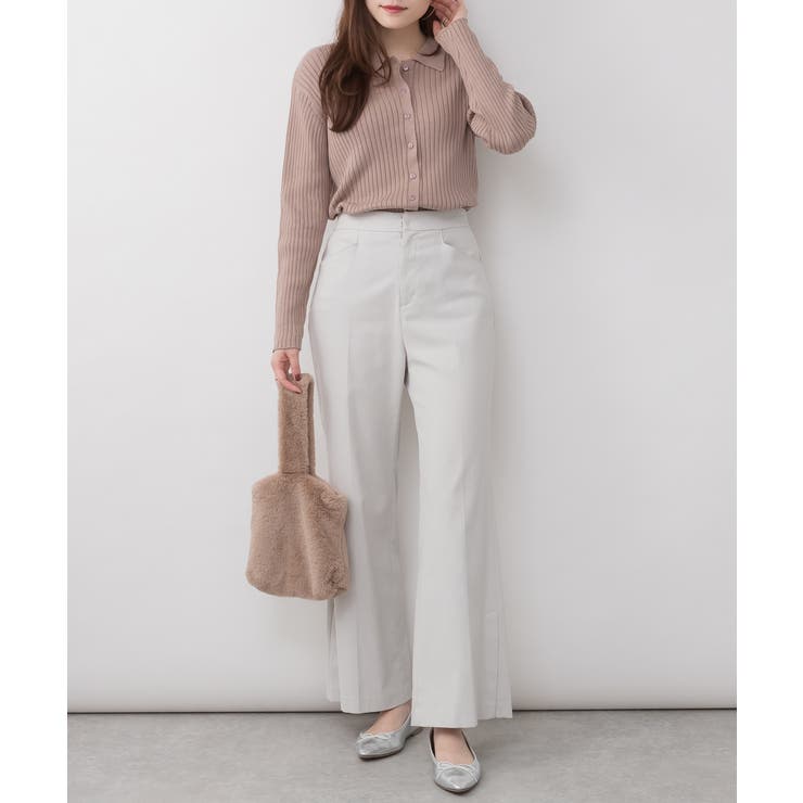 リブポロニットカーディガン | atONE | 詳細画像38 