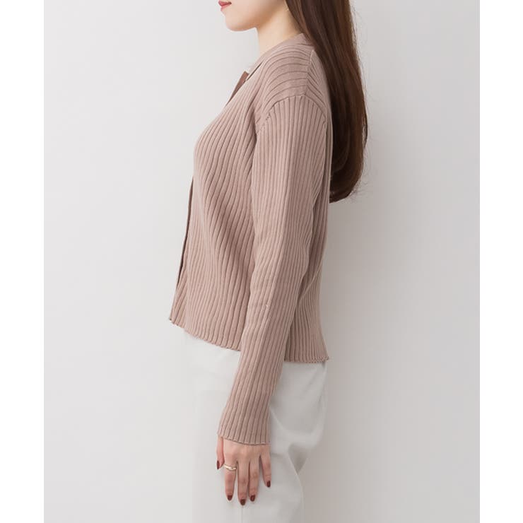 リブポロニットカーディガン | atONE | 詳細画像42 