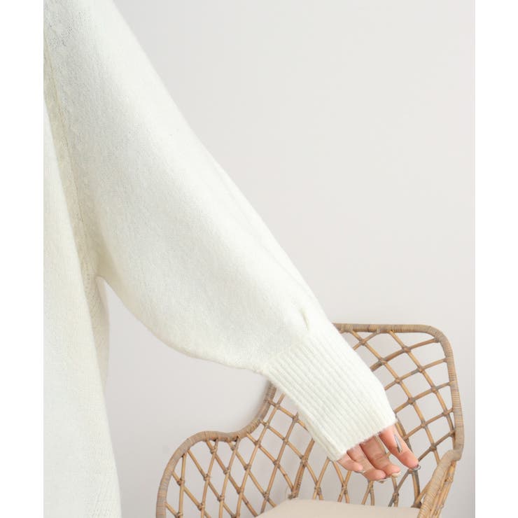 前後2wayオーバーサイズVネックニット | atONE | 詳細画像19 