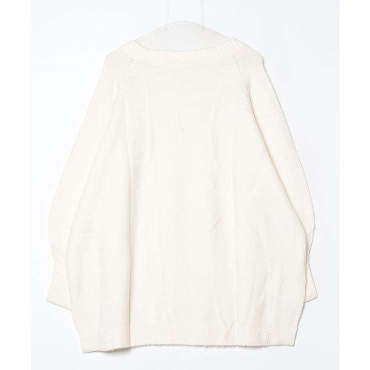 前後2wayオーバーサイズVネックニット | atONE | 詳細画像22 