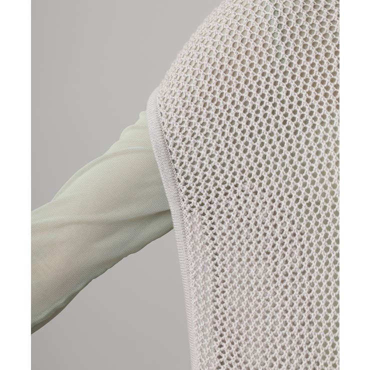 メッシュノースリーブニットトップス | atONE | 詳細画像18 