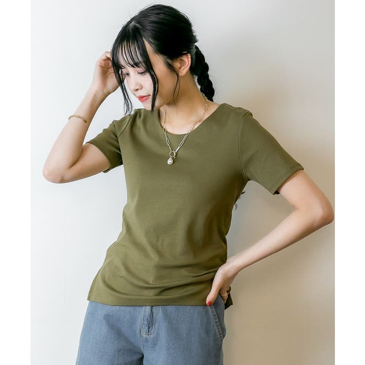 【選べる2タイプ】綿100％ ダブルフロントTシャツ | atONE | 詳細画像28 