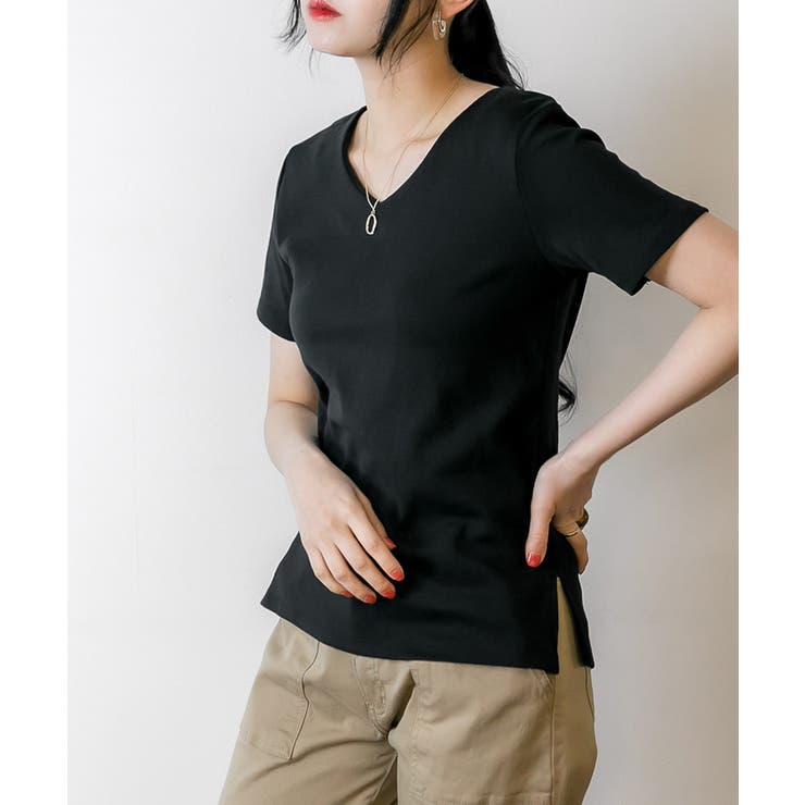 【選べる2タイプ】綿100％ ダブルフロントTシャツ | atONE | 詳細画像22 