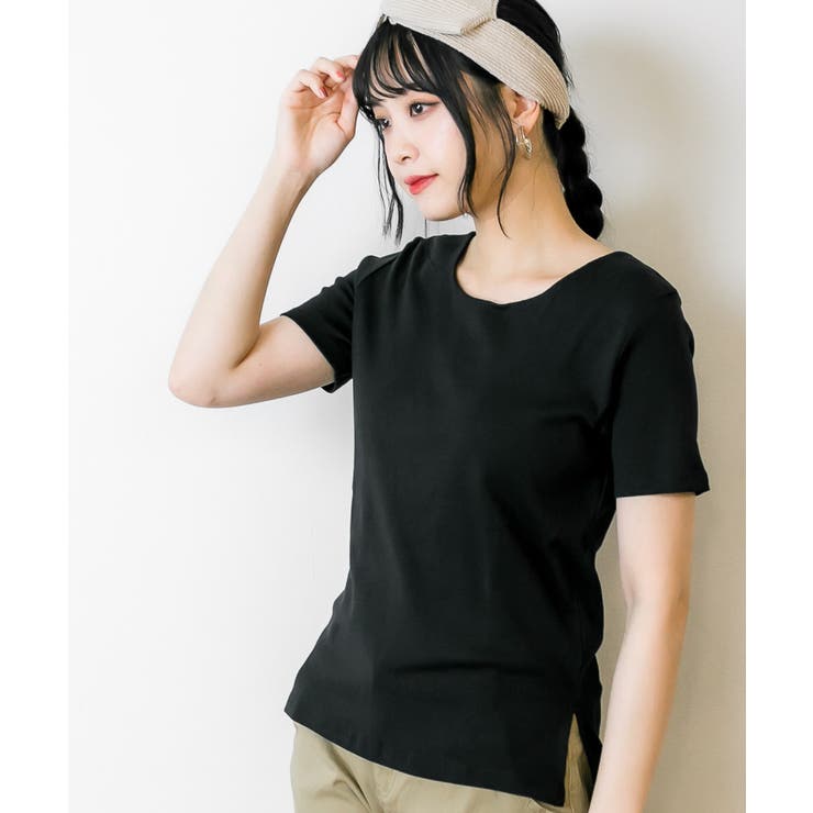 【選べる2タイプ】綿100％ ダブルフロントTシャツ | atONE | 詳細画像20 