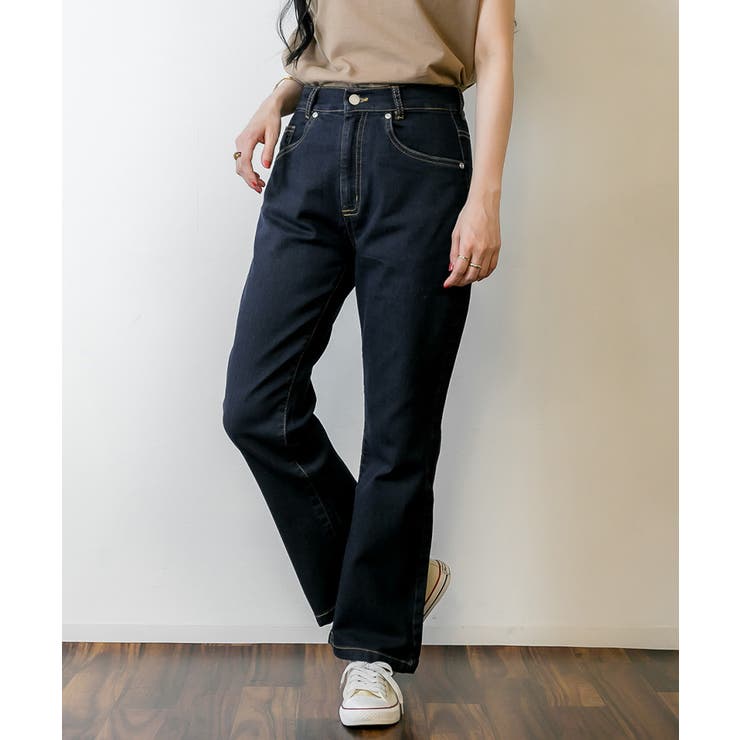 セミフレアデニムパンツ | atONE | 詳細画像25 