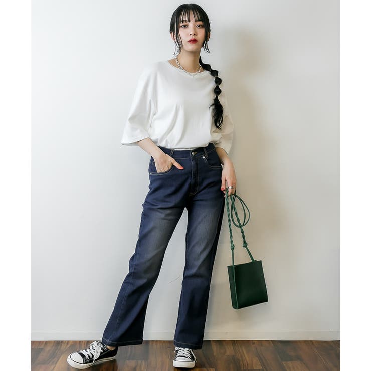 セミフレアデニムパンツ | atONE | 詳細画像30 