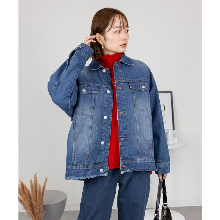 ネックが選べる！カットオフデニムジャケット | atONE | 詳細画像10 