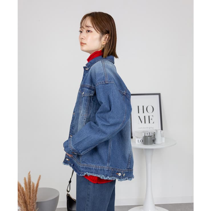 ネックが選べる！カットオフデニムジャケット | atONE | 詳細画像11 