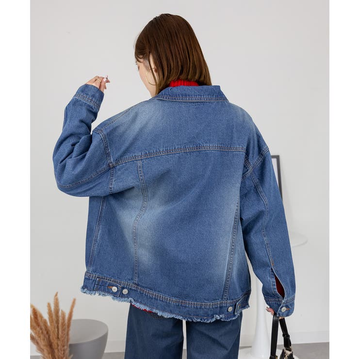 ネックが選べる！カットオフデニムジャケット | atONE | 詳細画像13 