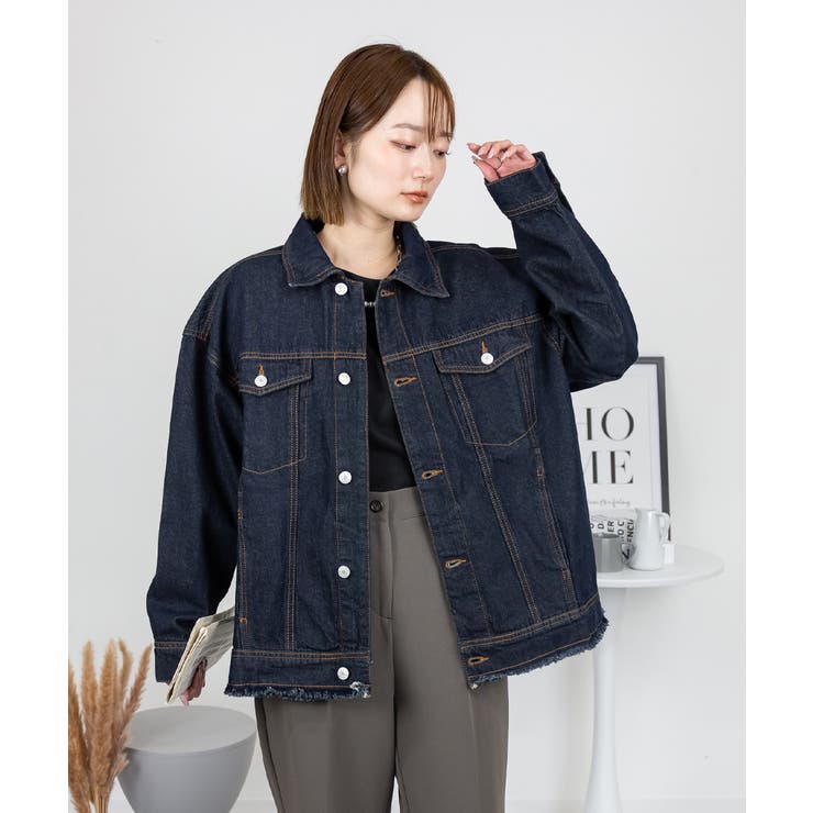 ネックが選べる！カットオフデニムジャケット | atONE | 詳細画像20 