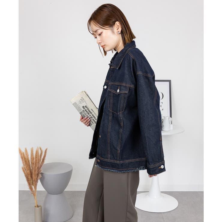 ネックが選べる！カットオフデニムジャケット | atONE | 詳細画像21 