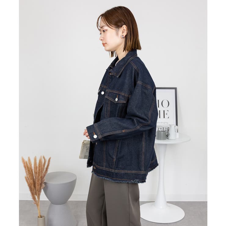 ネックが選べる！カットオフデニムジャケット | atONE | 詳細画像22 