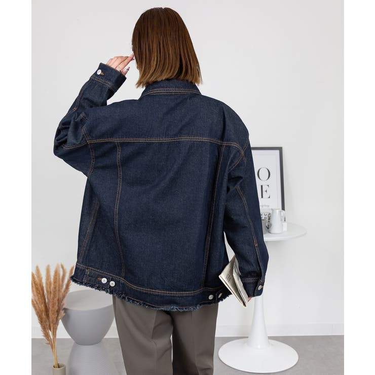 ネックが選べる！カットオフデニムジャケット | atONE | 詳細画像23 