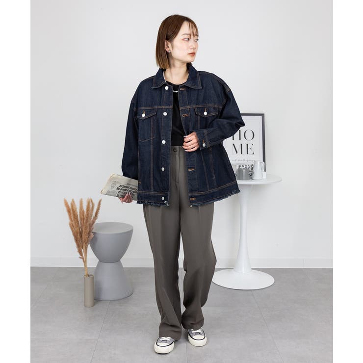 ネックが選べる！カットオフデニムジャケット | atONE | 詳細画像25 