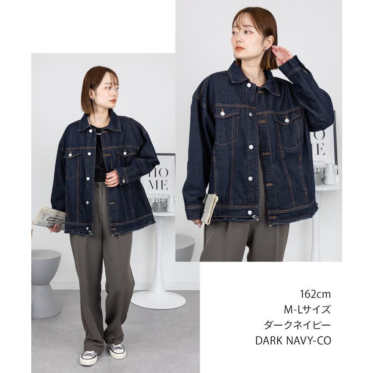 ネックが選べる！カットオフデニムジャケット | atONE | 詳細画像3 