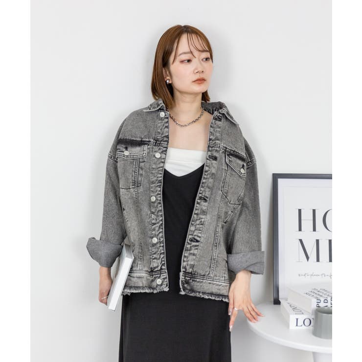 ネックが選べる！カットオフデニムジャケット | atONE | 詳細画像30 