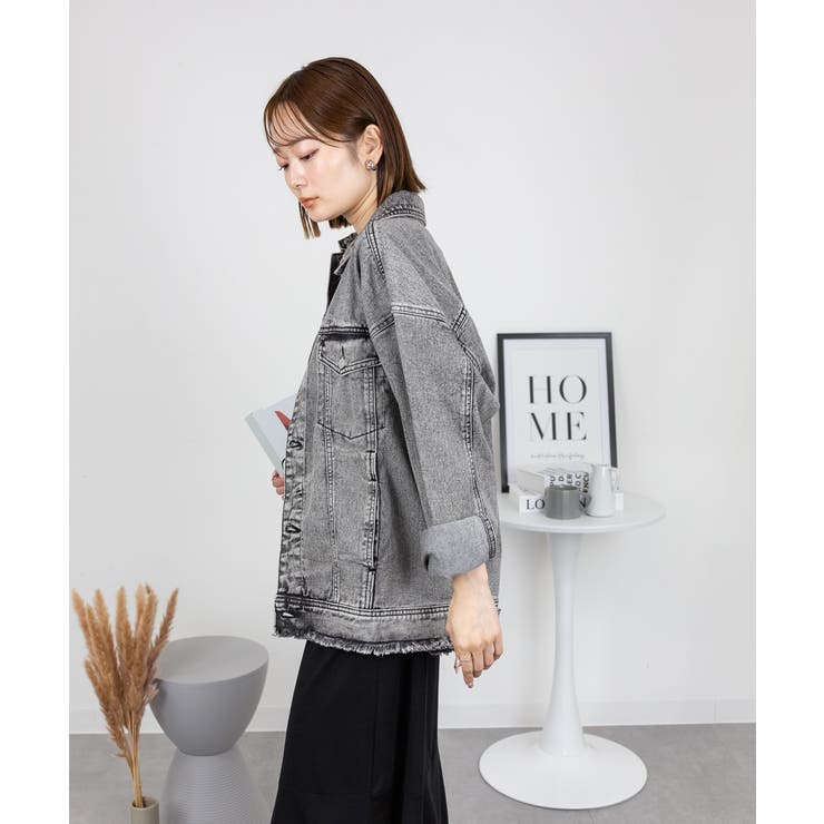 ネックが選べる！カットオフデニムジャケット | atONE | 詳細画像33 