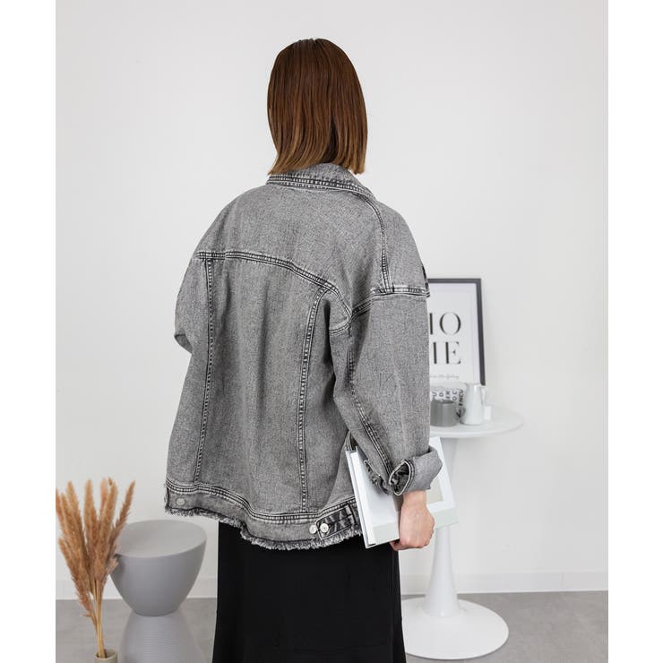 ネックが選べる！カットオフデニムジャケット | atONE | 詳細画像35 