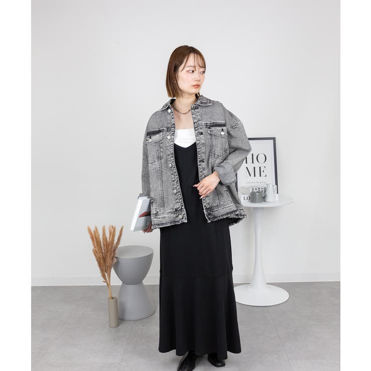 ネックが選べる！カットオフデニムジャケット | atONE | 詳細画像36 