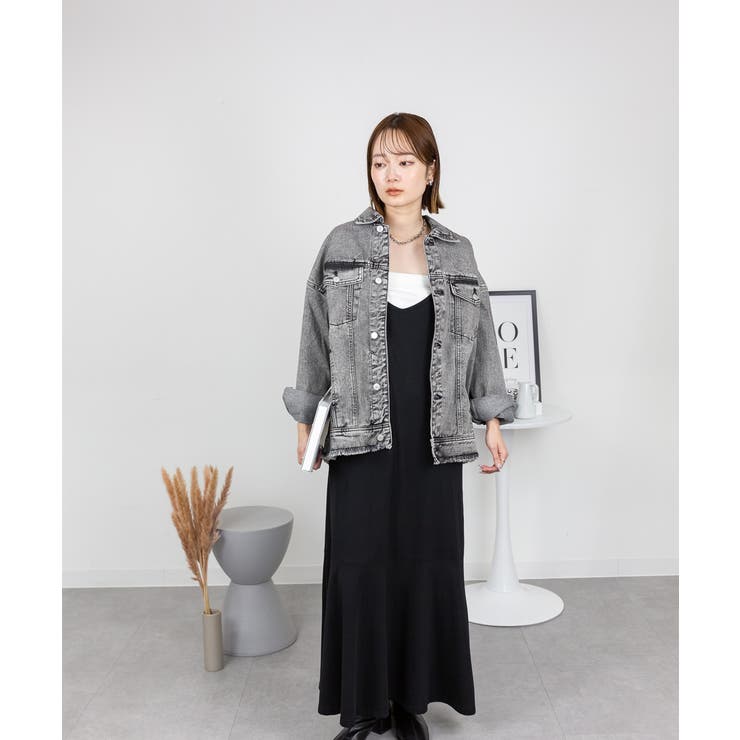 ネックが選べる！カットオフデニムジャケット | atONE | 詳細画像37 