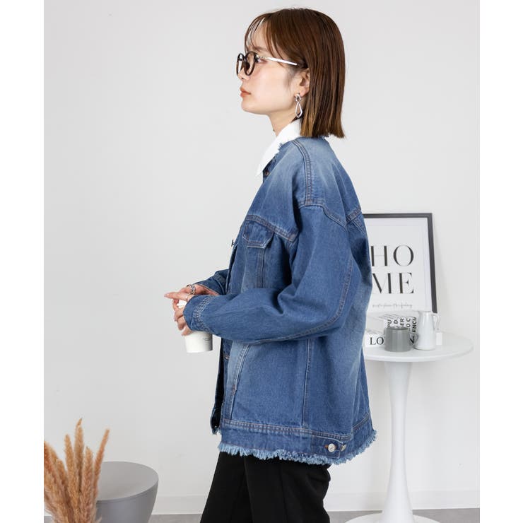 ネックが選べる！カットオフデニムジャケット | atONE | 詳細画像46 