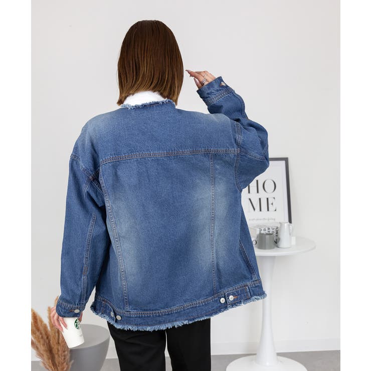 ネックが選べる！カットオフデニムジャケット | atONE | 詳細画像48 