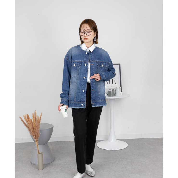 ネックが選べる！カットオフデニムジャケット | atONE | 詳細画像51 