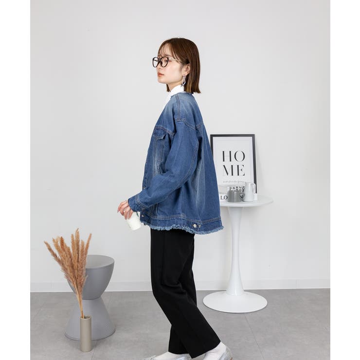 ネックが選べる！カットオフデニムジャケット | atONE | 詳細画像52 