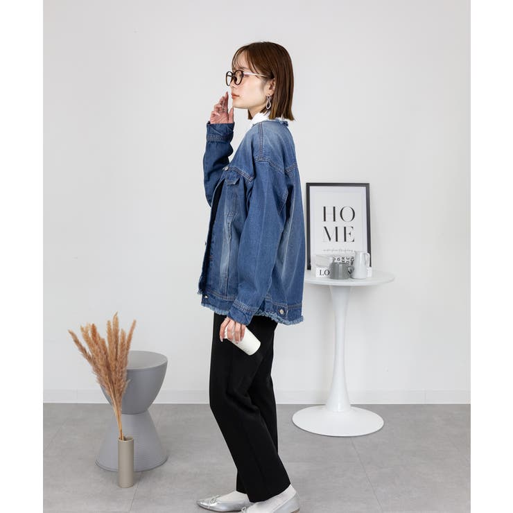 ネックが選べる！カットオフデニムジャケット | atONE | 詳細画像53 