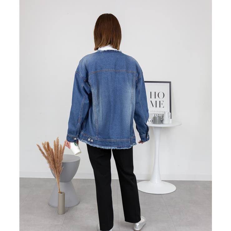 ネックが選べる！カットオフデニムジャケット | atONE | 詳細画像54 