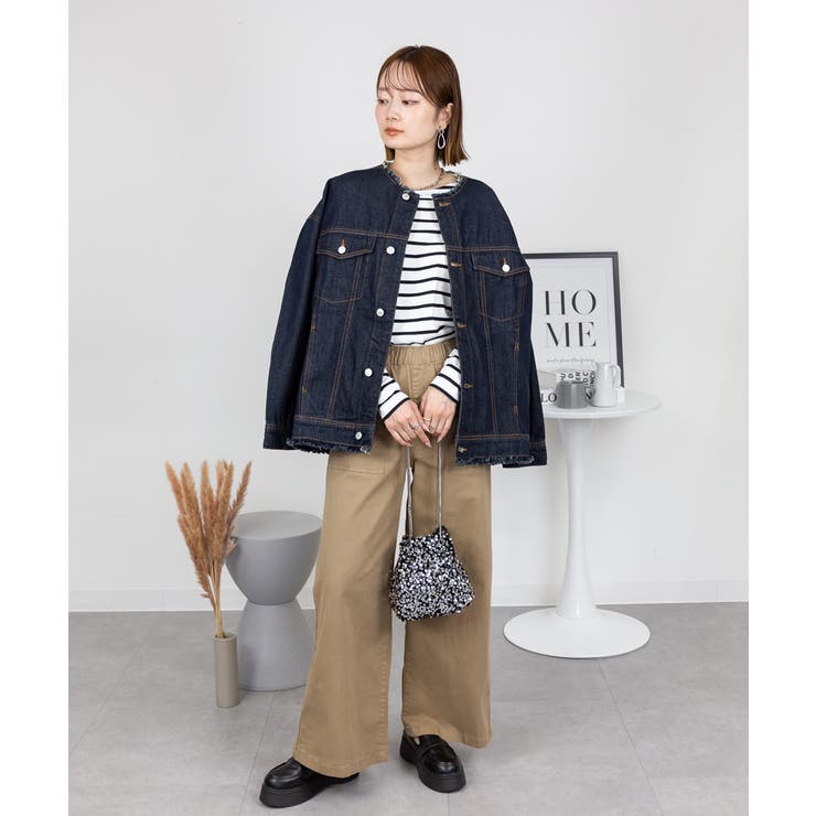 ネックが選べる！カットオフデニムジャケット | atONE | 詳細画像61 