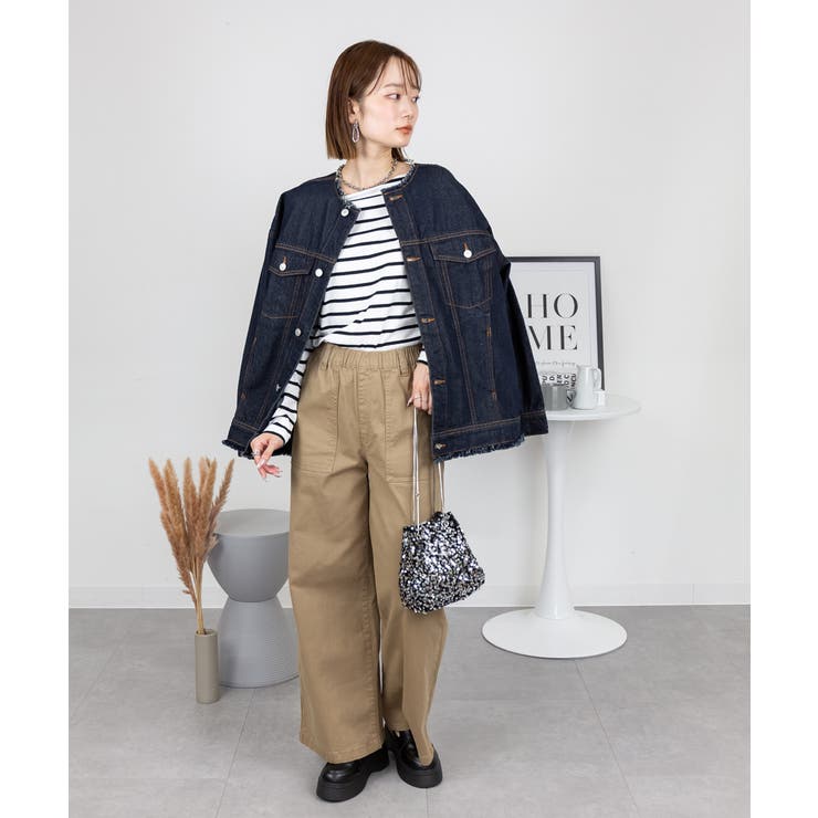 ネックが選べる！カットオフデニムジャケット | atONE | 詳細画像62 