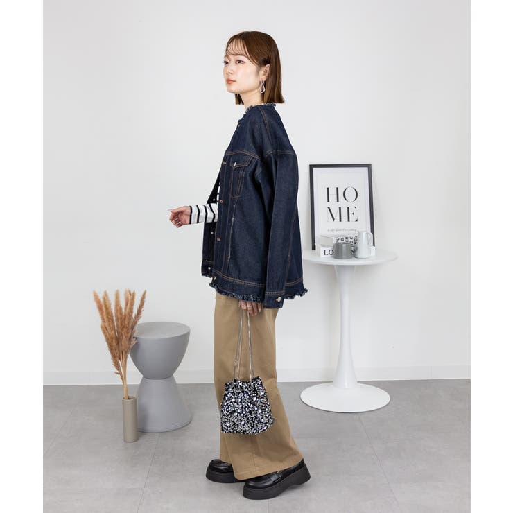 ネックが選べる！カットオフデニムジャケット | atONE | 詳細画像64 