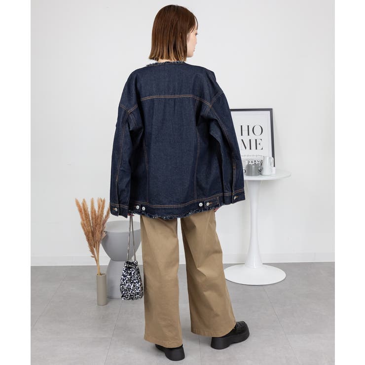 ネックが選べる！カットオフデニムジャケット | atONE | 詳細画像66 
