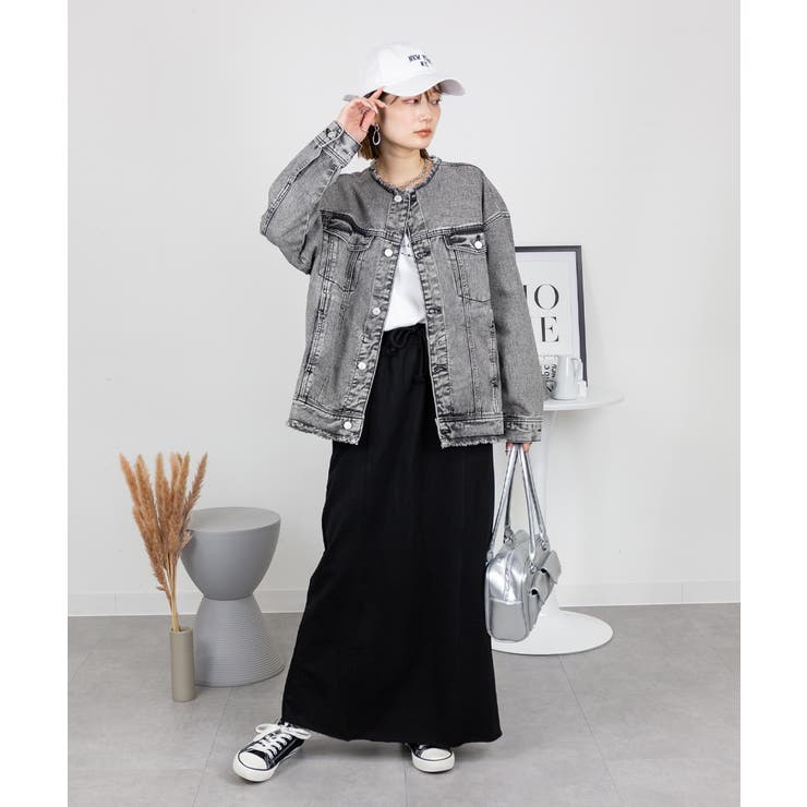 ネックが選べる！カットオフデニムジャケット | atONE | 詳細画像72 