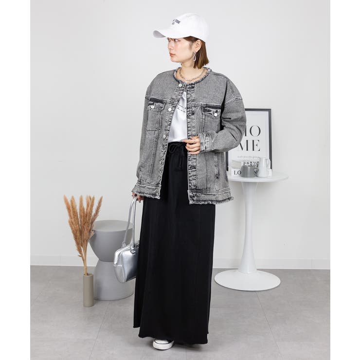 ネックが選べる！カットオフデニムジャケット | atONE | 詳細画像73 