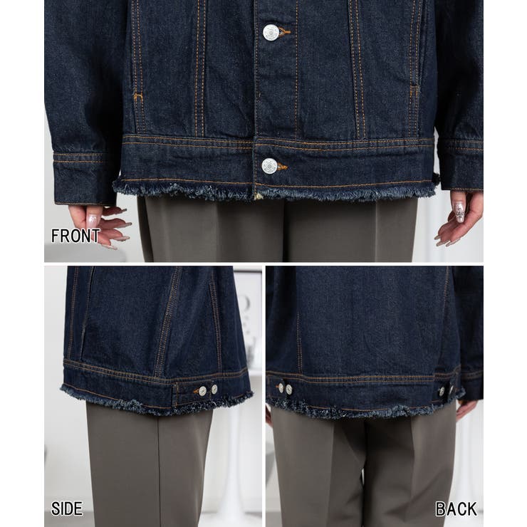 ネックが選べる！カットオフデニムジャケット | atONE | 詳細画像83 