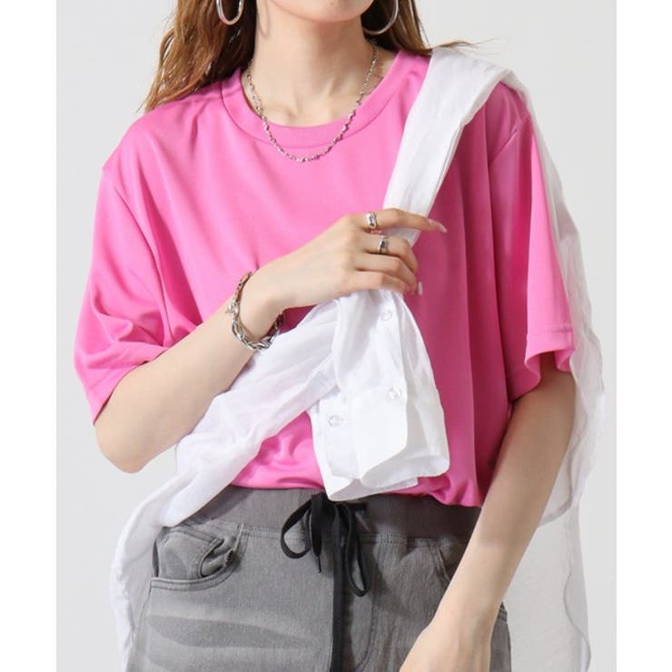 PINK | 4.3オンスドライＴシャツ（ポリジン加工） | atONE