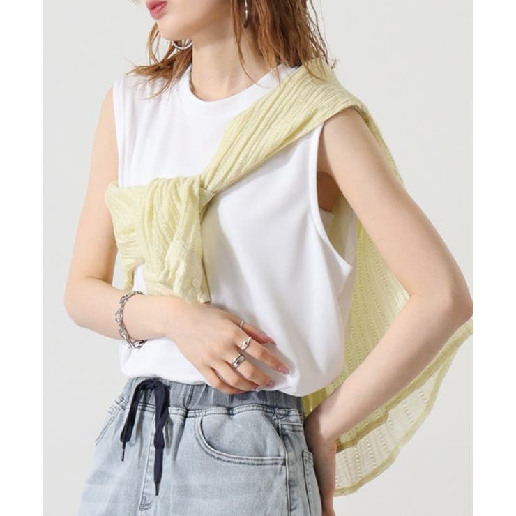 ノースリーブTシャツ（ポリジン加工） | atONE | 詳細画像1 