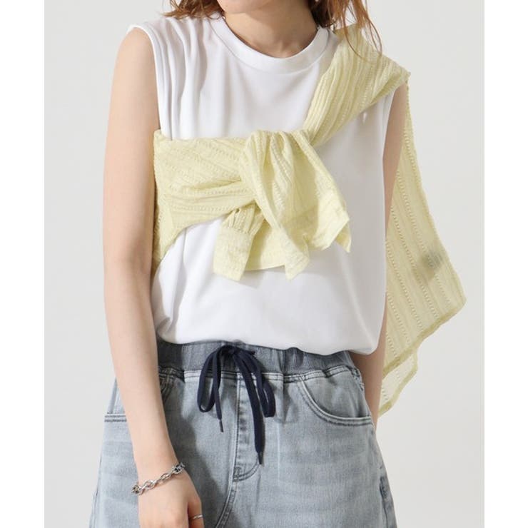 ノースリーブTシャツ（ポリジン加工） | atONE | 詳細画像3 