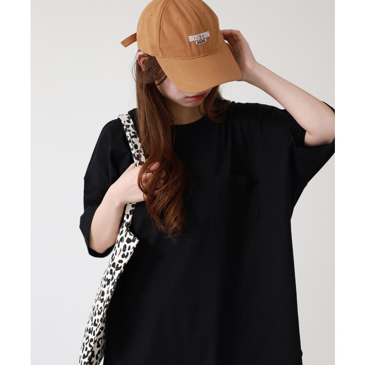 ミニポケット付きオーバーサイズ無地Tシャツ | atONE | 詳細画像14 