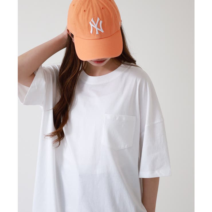ミニポケット付きオーバーサイズ無地Tシャツ | atONE | 詳細画像4 