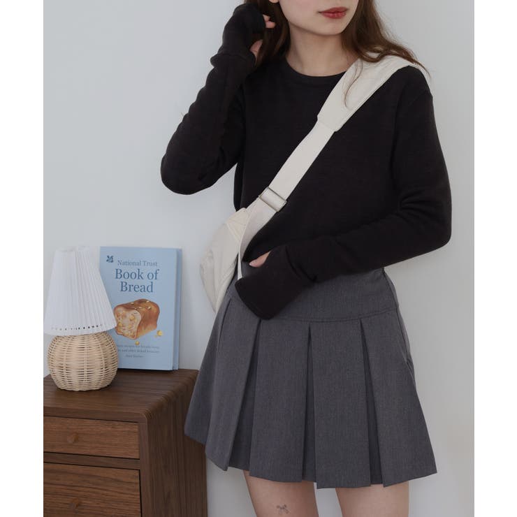 裏起毛指ぬきニットソー | atONE | 詳細画像4 