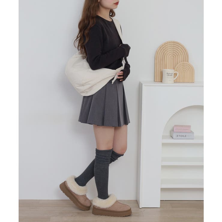 裏起毛指ぬきニットソー | atONE | 詳細画像6 