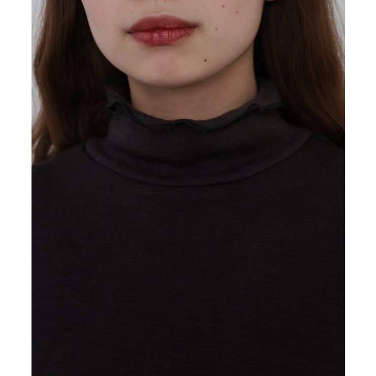 裏起毛メローハイネックニットソー | atONE | 詳細画像11 