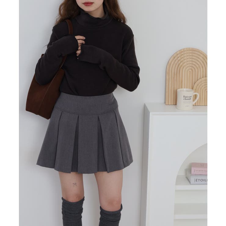 裏起毛メローハイネックニットソー | atONE | 詳細画像5 